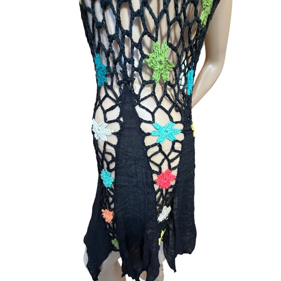 Y2K Crochet Flower Tassel Mini Dress
Tunic Boho Festival Grunge Fairy Size Small - Picture 8 of 16